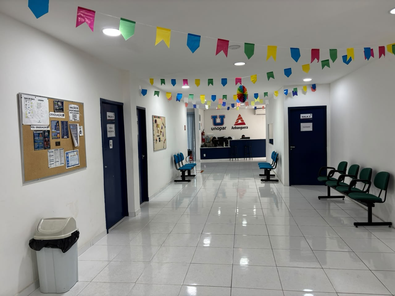 Recepção e salas